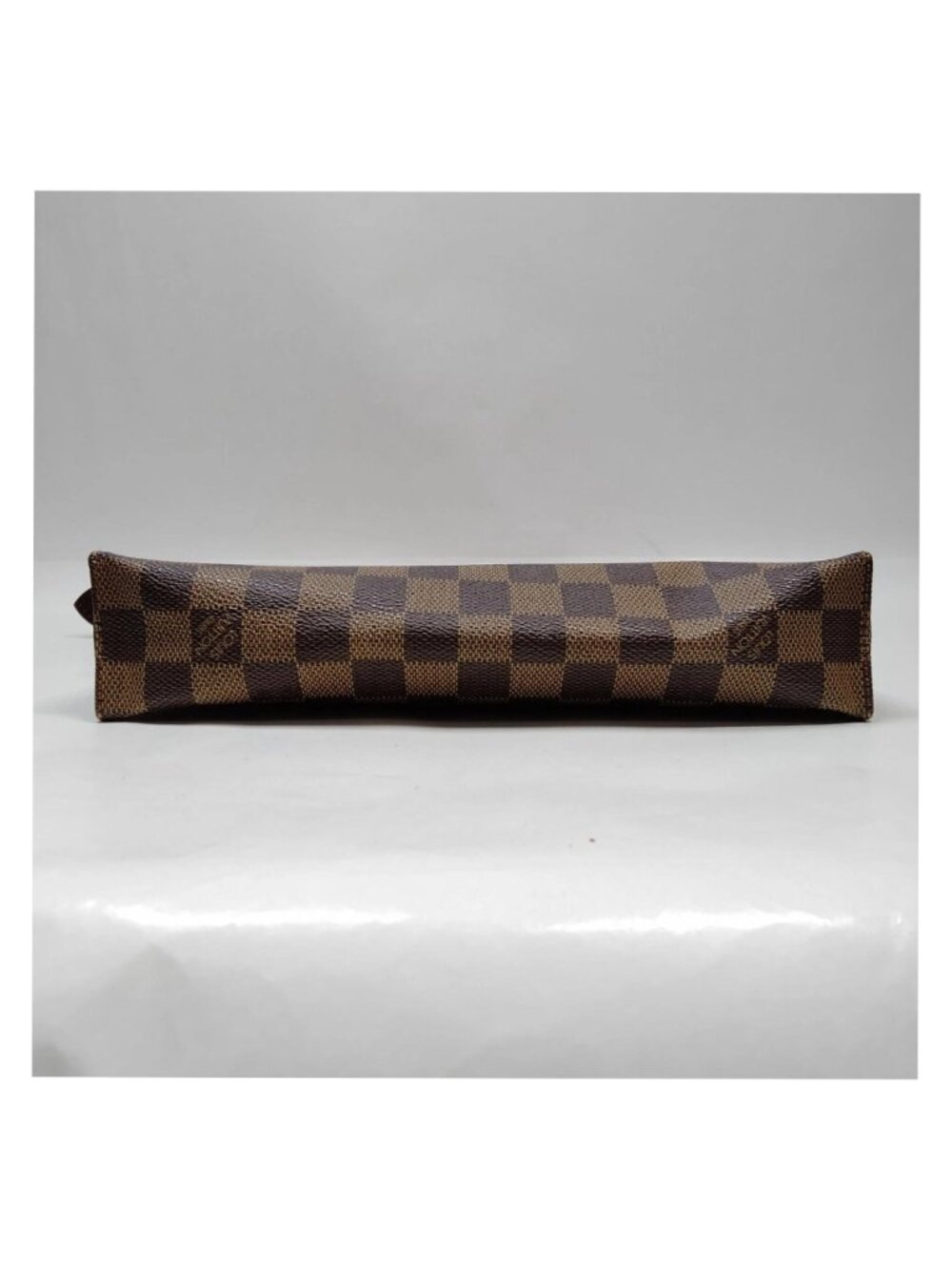 Authentic Louis Vuitton Damier Ebene Poche Toilette 26 Cosmetic Pouch Clutch Bag - Picture 8 of 15